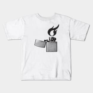 Lighter Fire Pop Art Kids T-Shirt